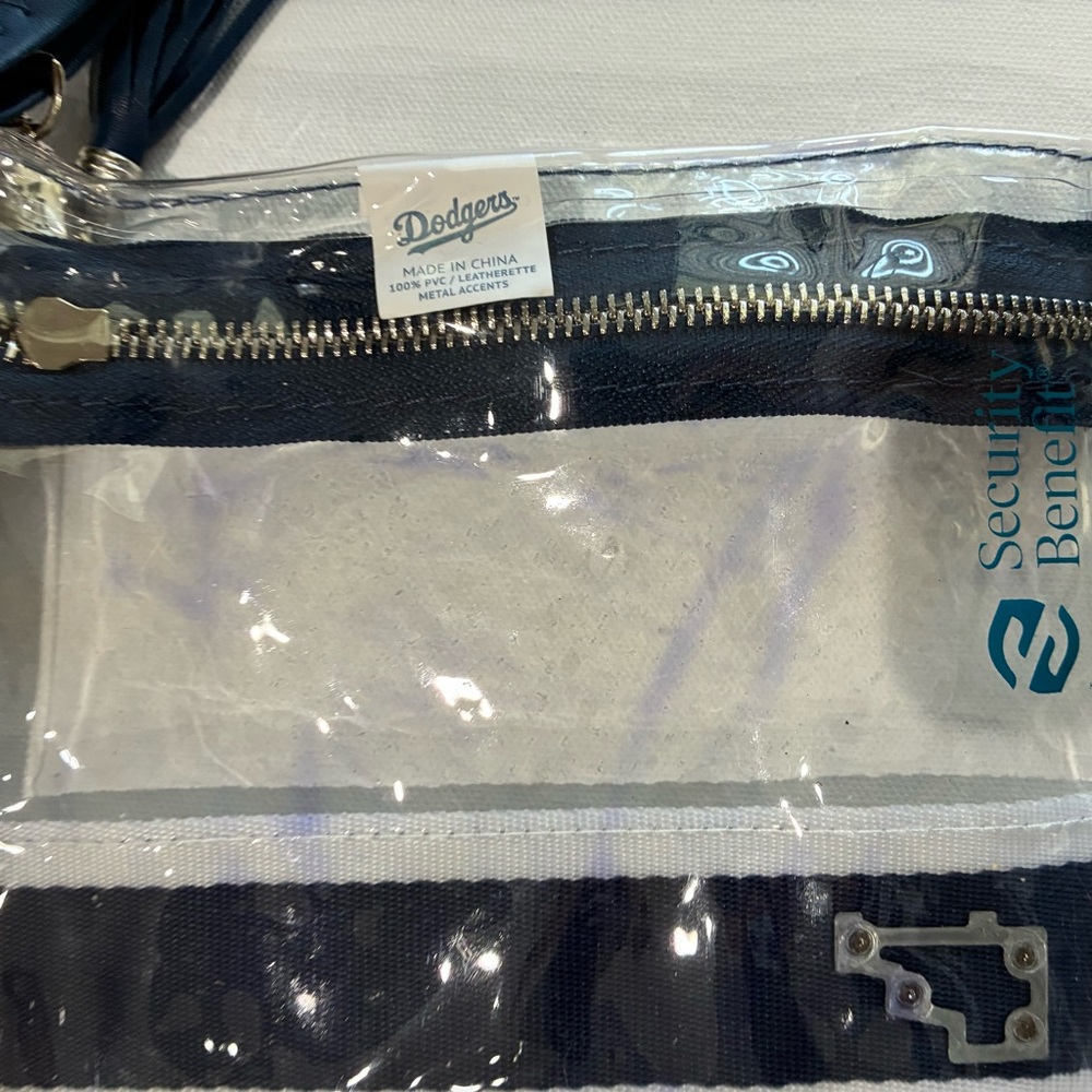 Clear and Navy LA Dodgers Crossbody Bag - Picture 5 of 7